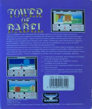 Tower of Babel box cover back